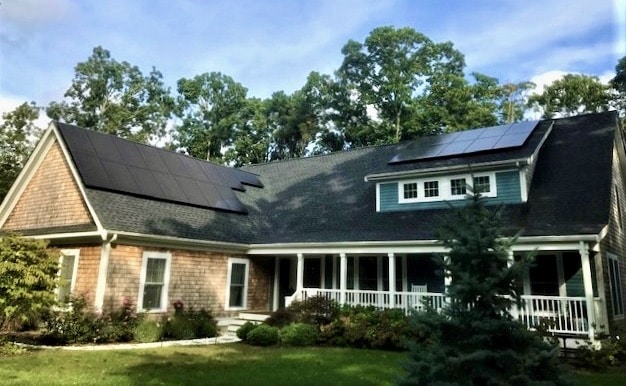 rooftop solar installation in orleans Massachusetts by My Generation Energy