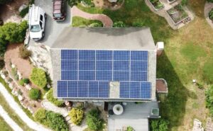 roof with solar panels